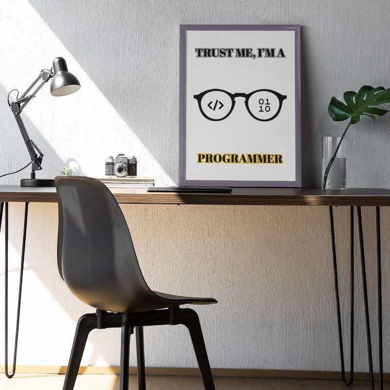 Funny Programmer Poster Error  - Office Tech Software ulasan dan harga